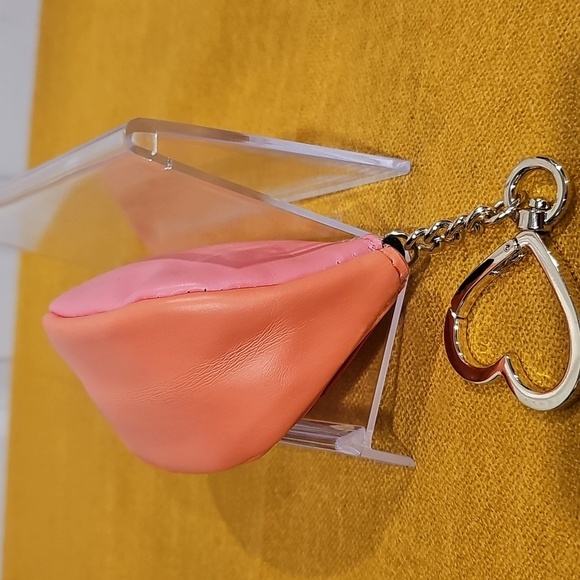 Victoria Secret Pink Grapefruit Leather Keychain/Coin Pouch - Picture 9 of 11